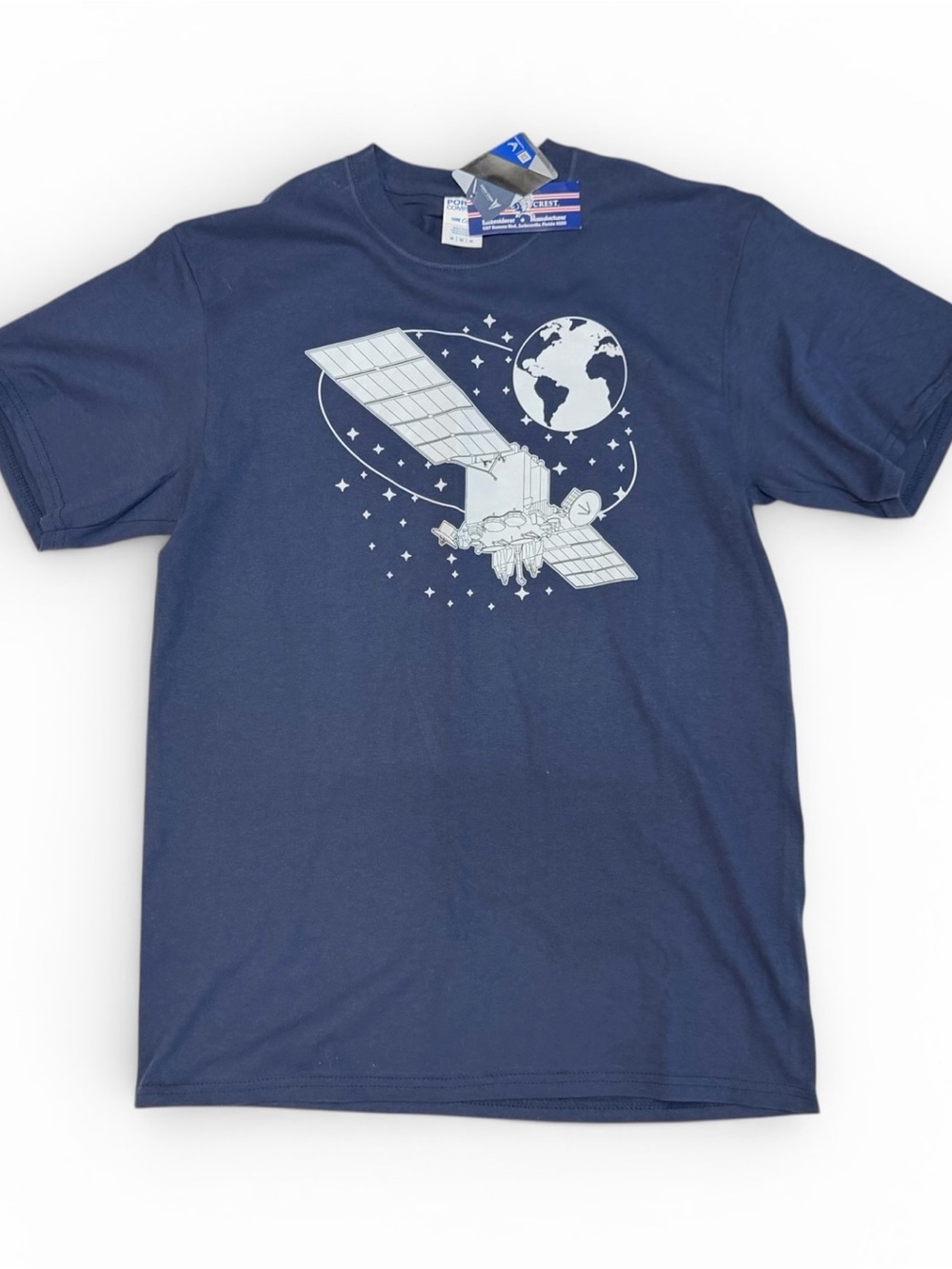 Navy Space Force Space Satellite Graphic Tee